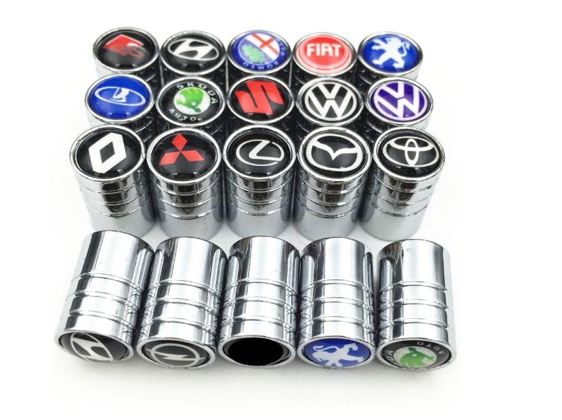 Bộ nắp chụp van cao cấp có logo xe
