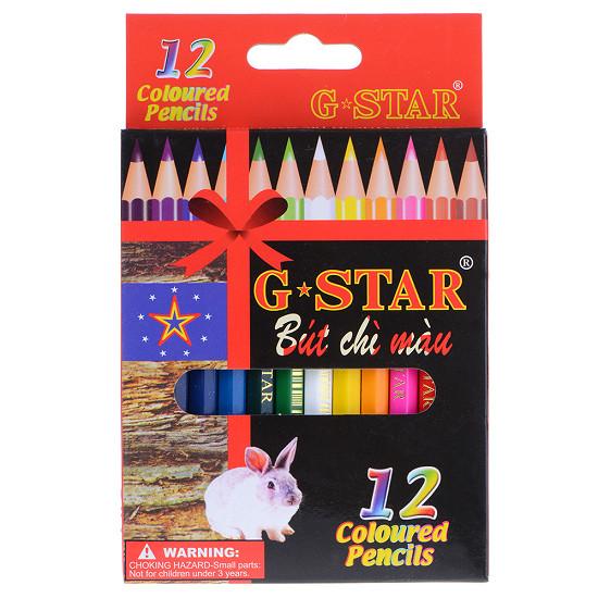 Bút chì màu 12 màu g-star ngắn