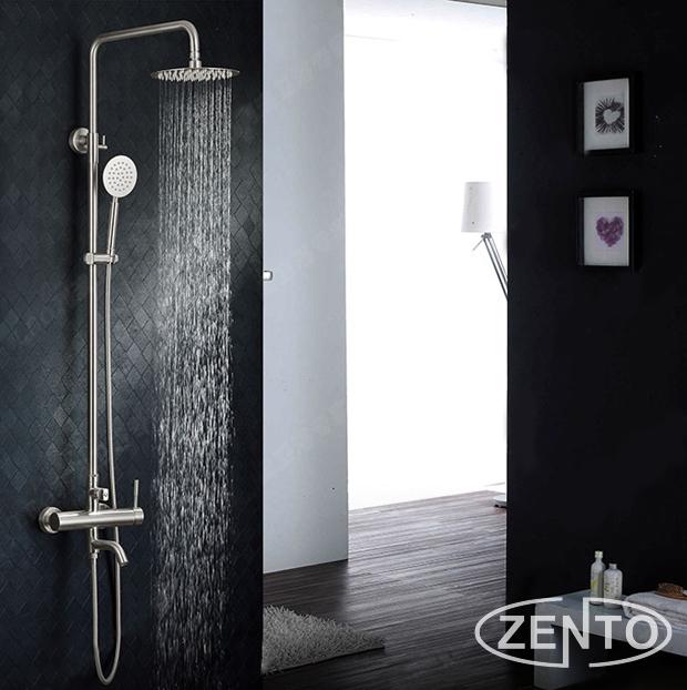 Bộ sen cây tắm nóng lạnh inox Zento SUS8302