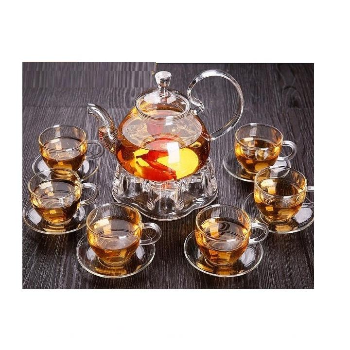 Bộ ấm chén pha trà thủy tinh Zenhome SET04