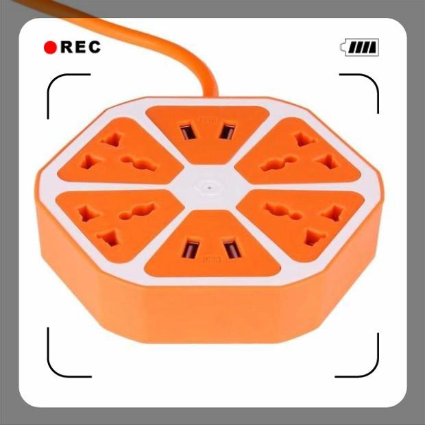 Ổ cắm điện đa năng có cổng usb hình trái cam