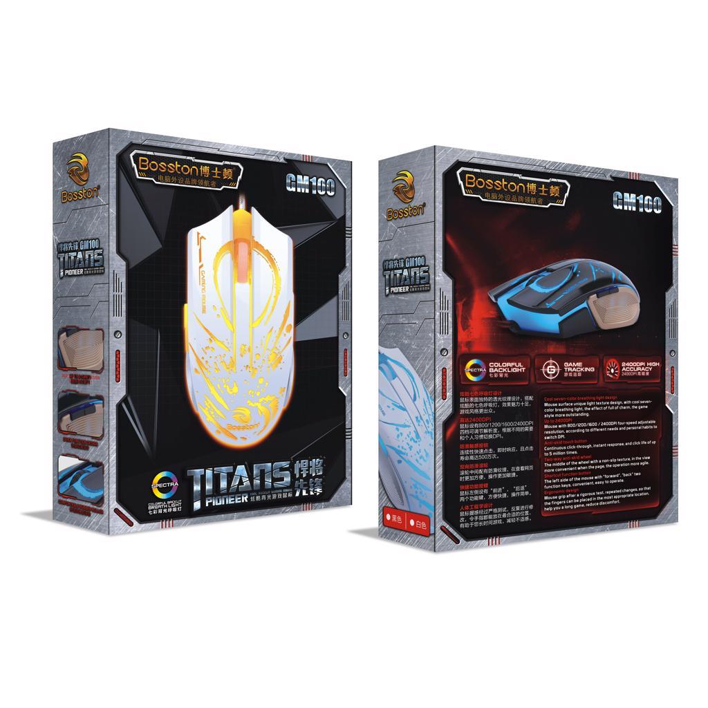 [HCM]Chuột chuyên game Bosston GM100 Led đa màu