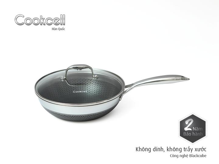 Chảo XÀO ĐA NĂNG iNox Blackcube 24cm