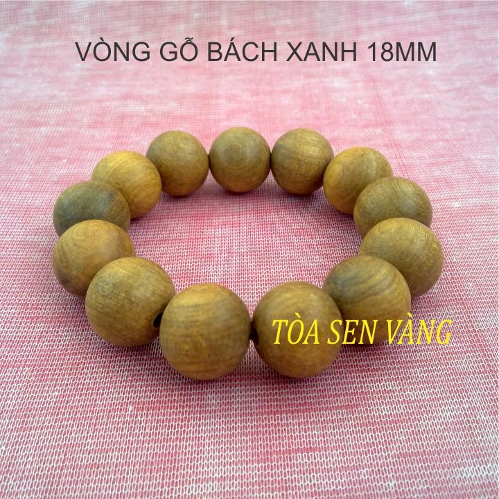 Vòng tay gỗ bách xanh 18mm