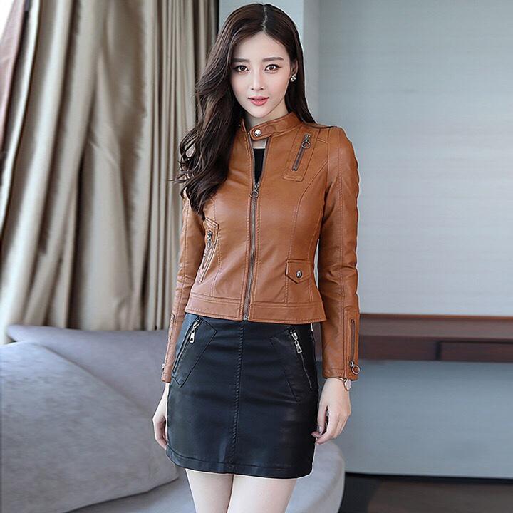 Áo Khoác Da Nữ Cao Cấp-Bảo hành 2 năm