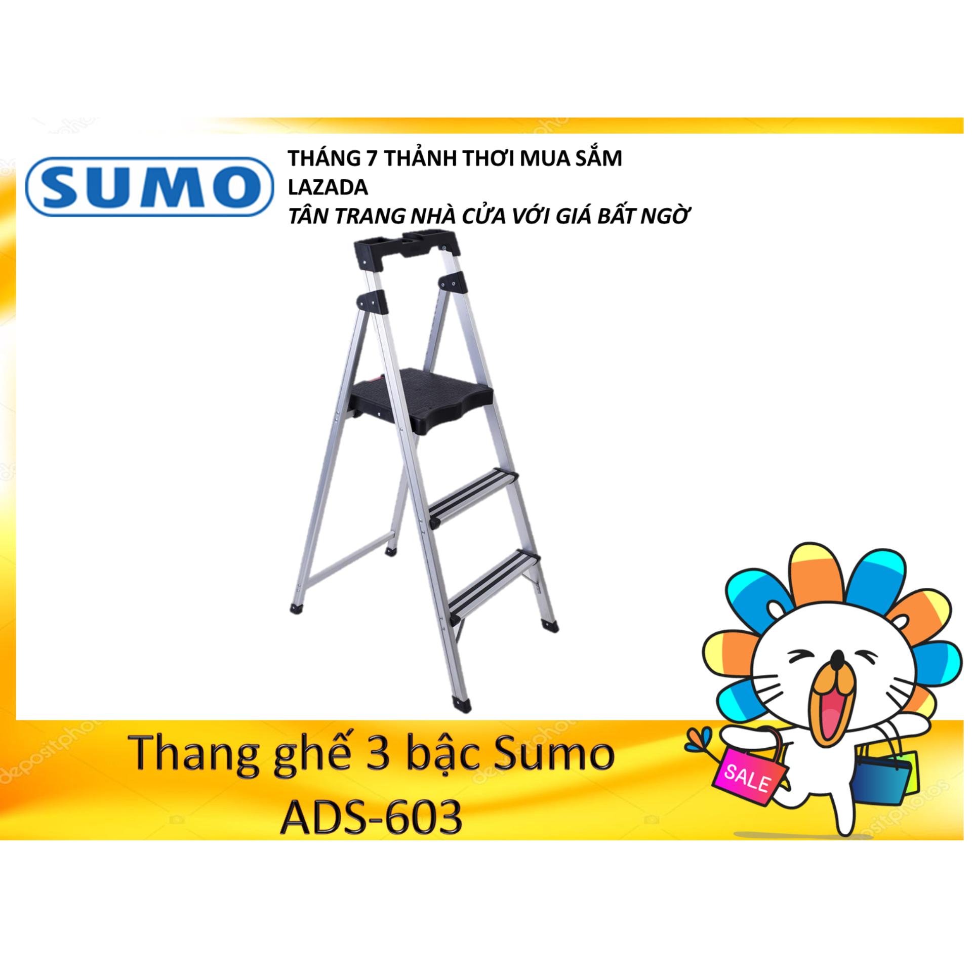 Thang ghế 3 bậc Sumo ADS-603 (Bậc cao nhất: 72cm)