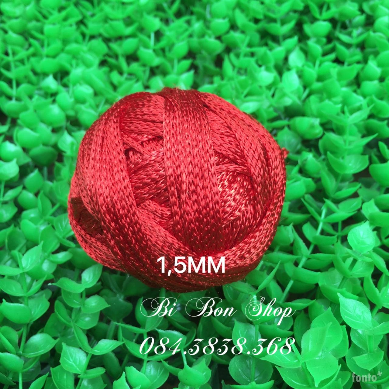 DÂY ĐAN VÒNG 1,5MM ĐỎ - CUỘN 70M