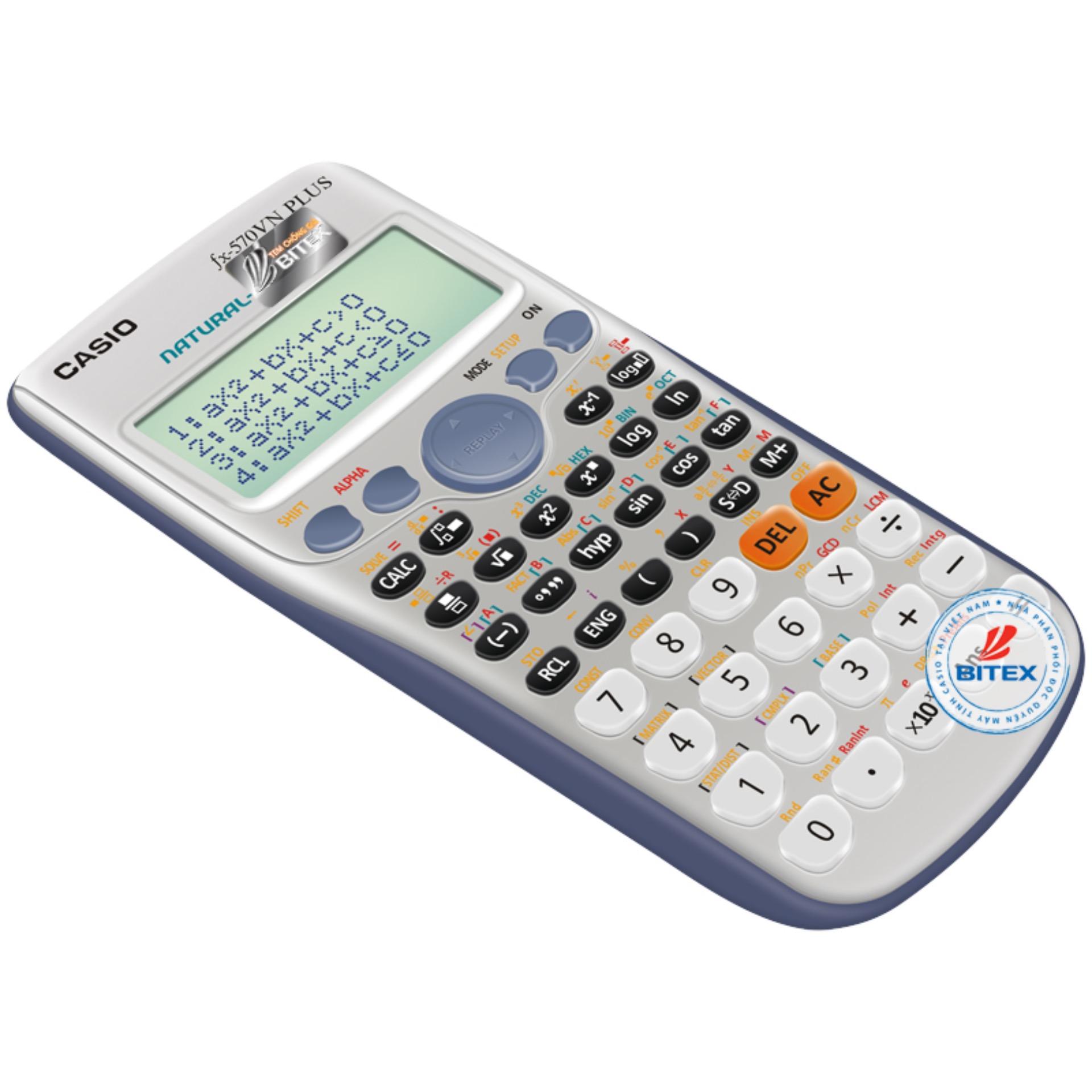 Máy tính casio FX570 VN PLUS (Xám) - BH 2 Năm Bitex