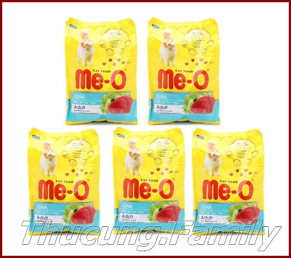Combo 5 túi thức ăn mèo me- o adult tuna. vị cá ngừ. 350g/túi.