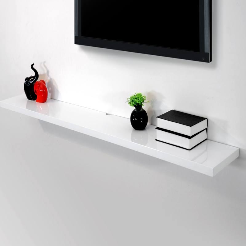 [HCM]Kệ treo tường gỗ lõi xanh chống ẩm 1 thanh 80cm sâu 20cm (Trắng) để đồ hiệu quả