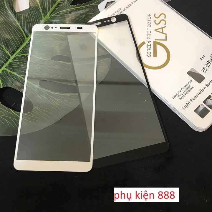 Miếng dán kính cường lực cho htc u11 plus full màn glass - cl207