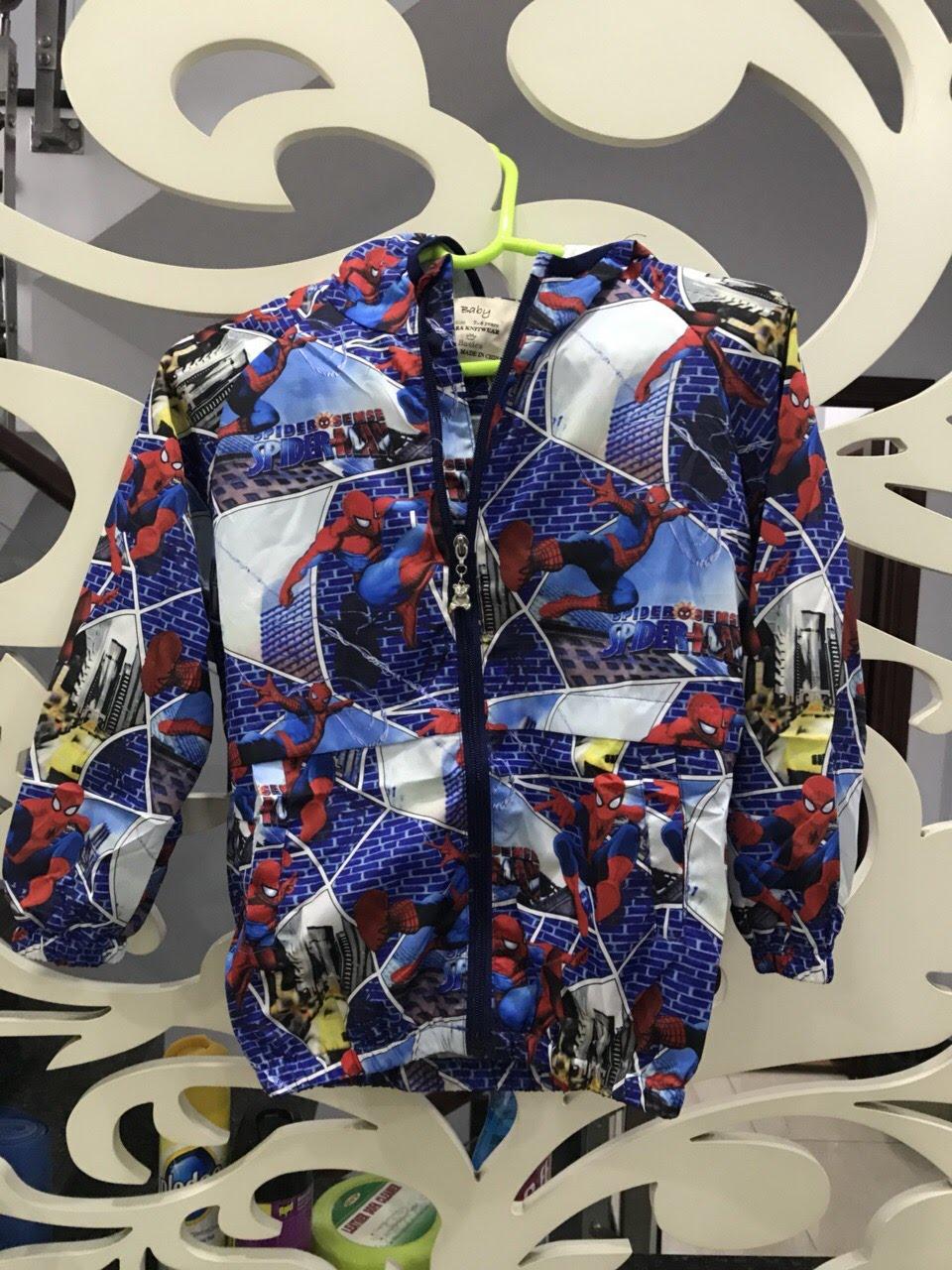 ÁO KHOÁC GIÓ BÉ TRAI SPIDER MAN