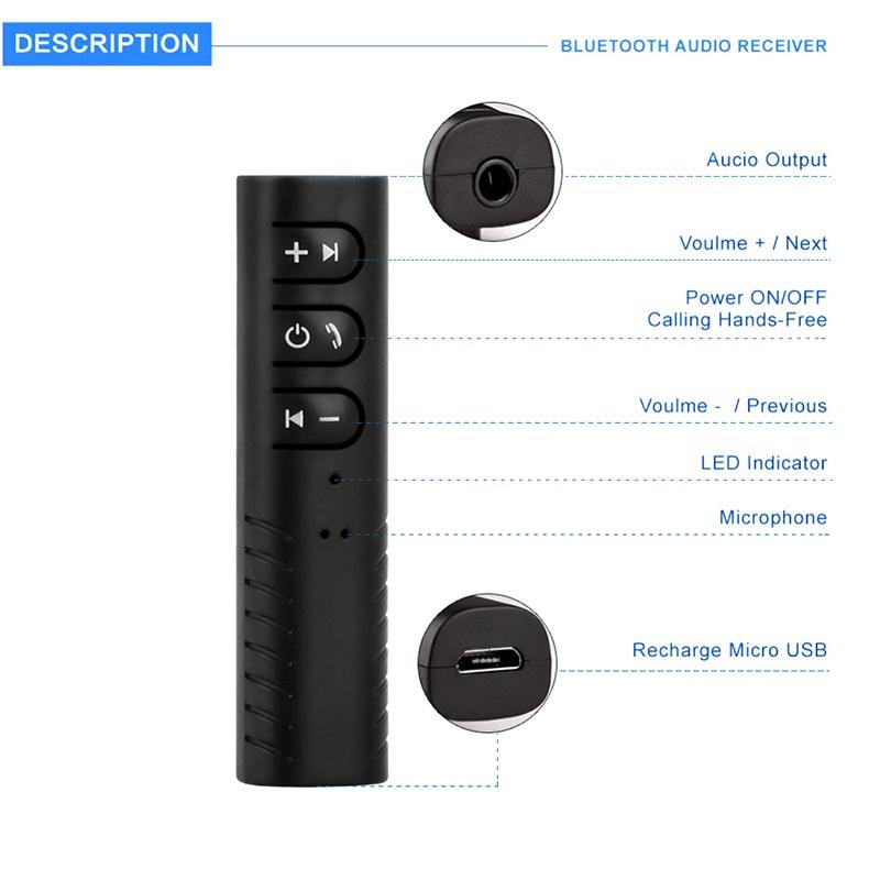 USB tạo bluetooth kết nối âm thanh (Đen)