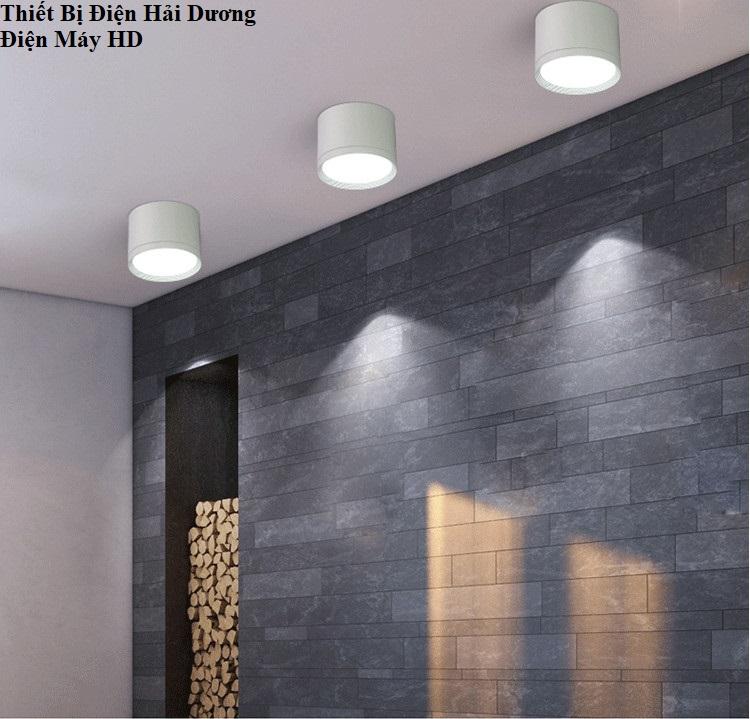 Đèn Downlight Lắp Nổi Ống Bơ Lumen 9W (Thân Đen/Trắng)