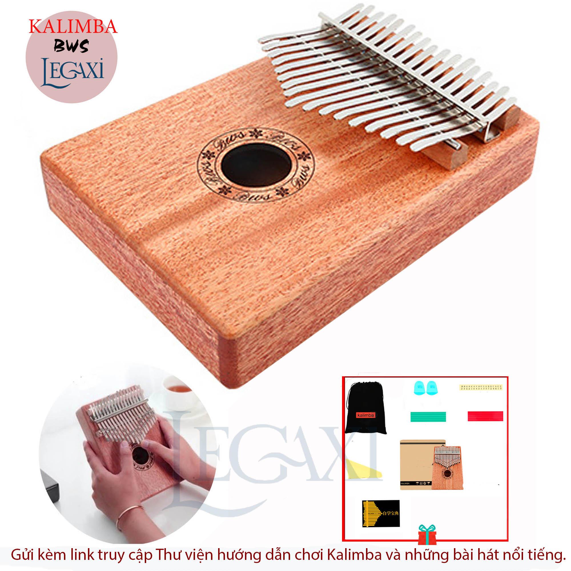 Đàn Kalimba Có Hướng Dẫn Chơi Tiếng Việt Thumb Piano 17 Phím Gỗ Mahogany Gỗ Acacia BWS Guitar