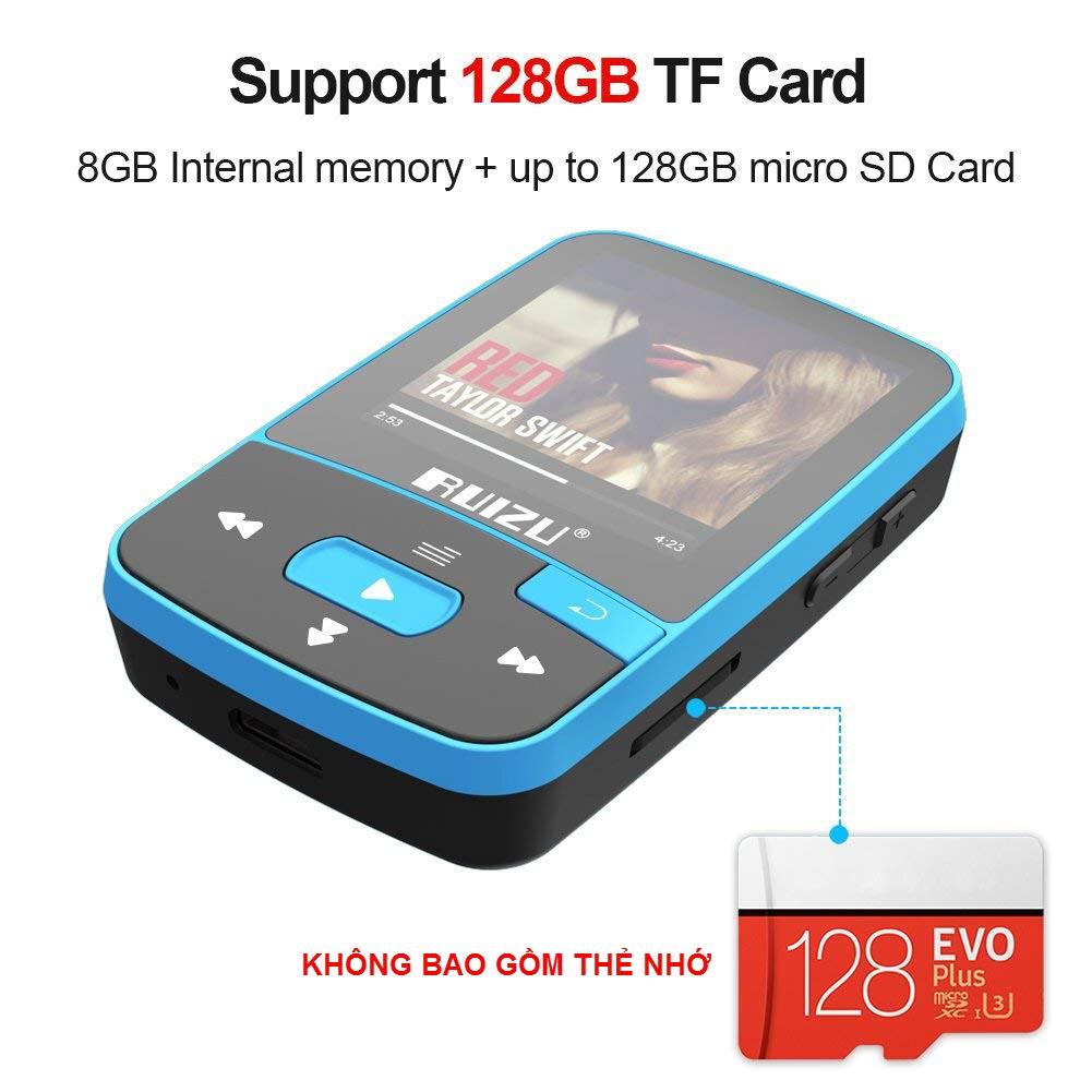 Máy nghe nhạc bluetooth thể thao Ruizu X50 [Công ty phân phối]