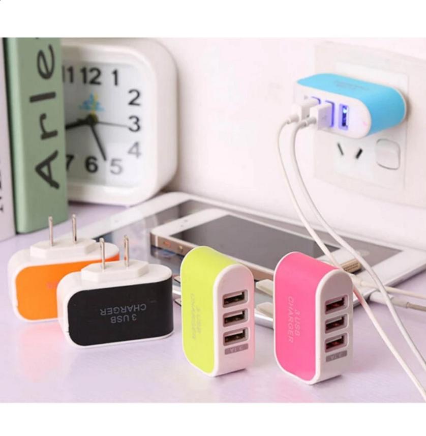 [HCM]Cục sạc 3 cổng USB TTP (Xanh lá)