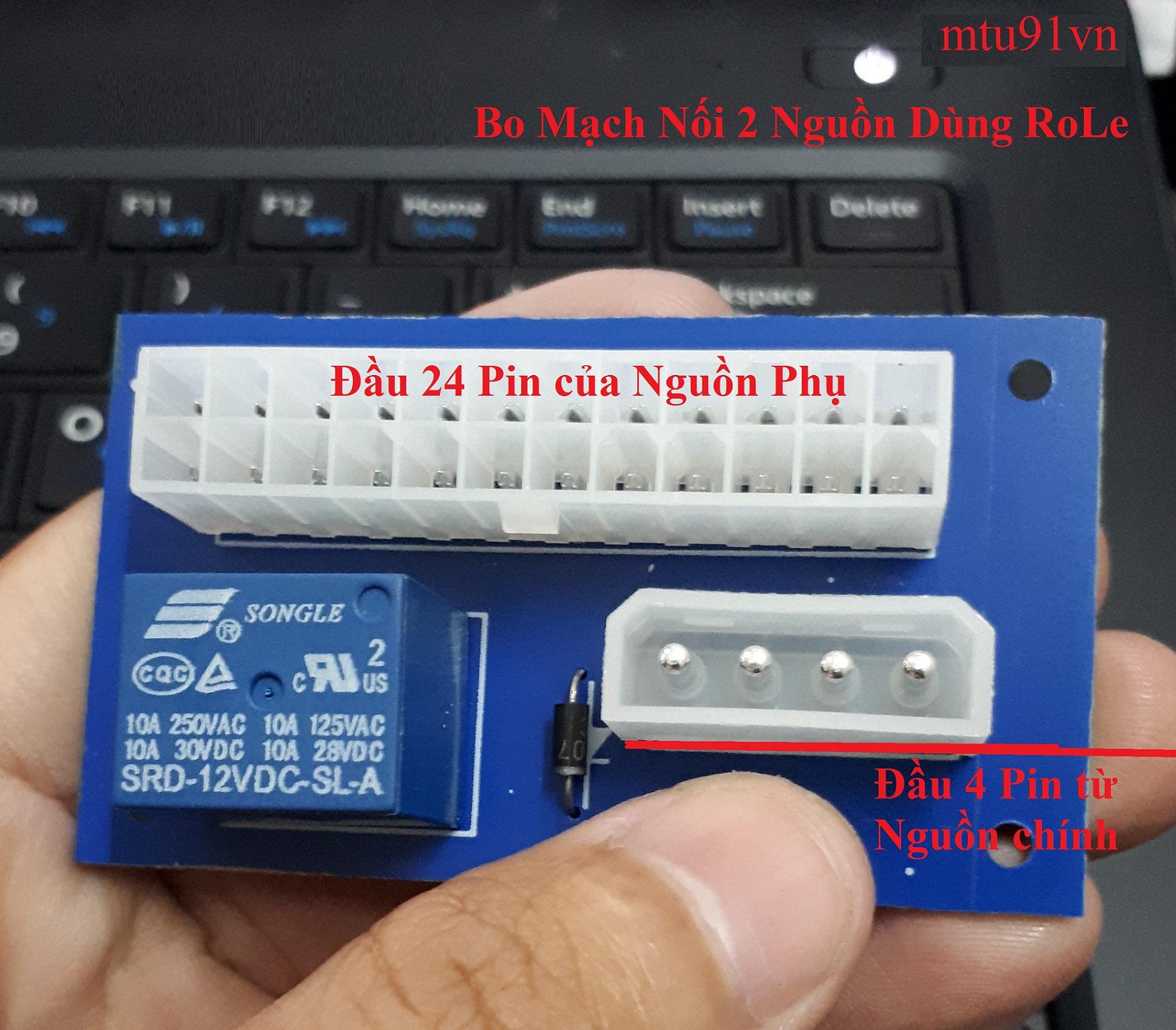 Mạch Kích Dual Nguồn  ( mạch rơ-le nối 2 PSU)