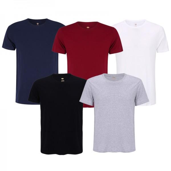 [HCM]Combo 5 áo thun nam body cổ tròn vải dày mịn thoáng mát phong cách hàn quốc ( đen/ trắng/ xám/ xanh đen/ đỏ đô )