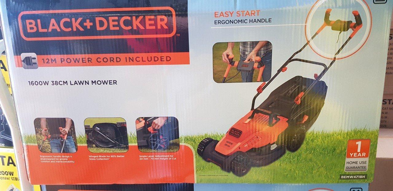 1600W MÁY CẮT CỎ XE ĐẨY BLACK+DECKER - EMAX38i -B1 (mã mới BEMW471BH -B1)