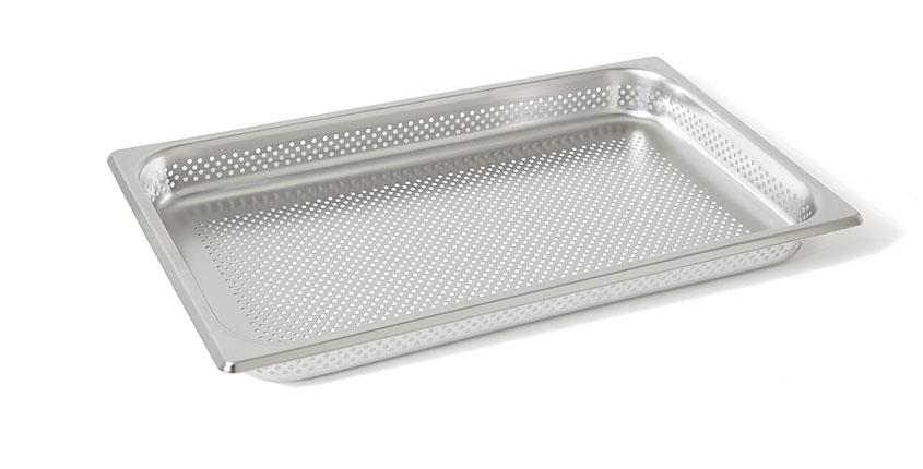 KHAY INOX BUFFET ĐỤC LỖ 1/1 CAO 6,5 CM