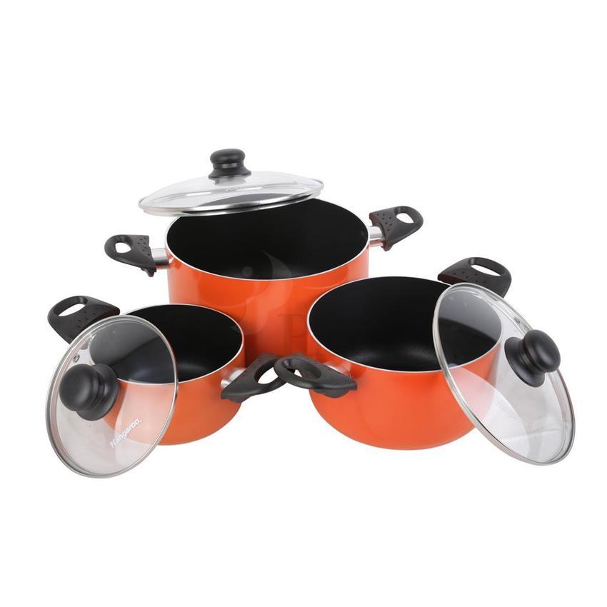 Bộ nồi nhôm Kangaroo KG932 đáy từ