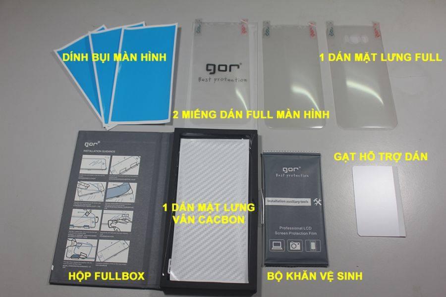 Miếng dán Full màn hình hiệu Gor cho Samsung Galaxy Note FE (Combo 4 Miếng dán)