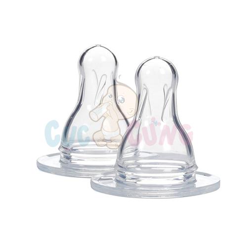 Ty bình sữa Pigeon Silicone cổ thường size L - đơn