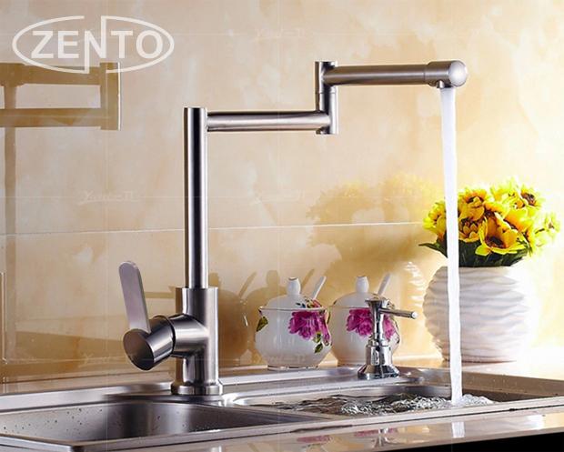 Bộ vòi rửa bát nóng lạnh inox 304 Zento SUS5568-1