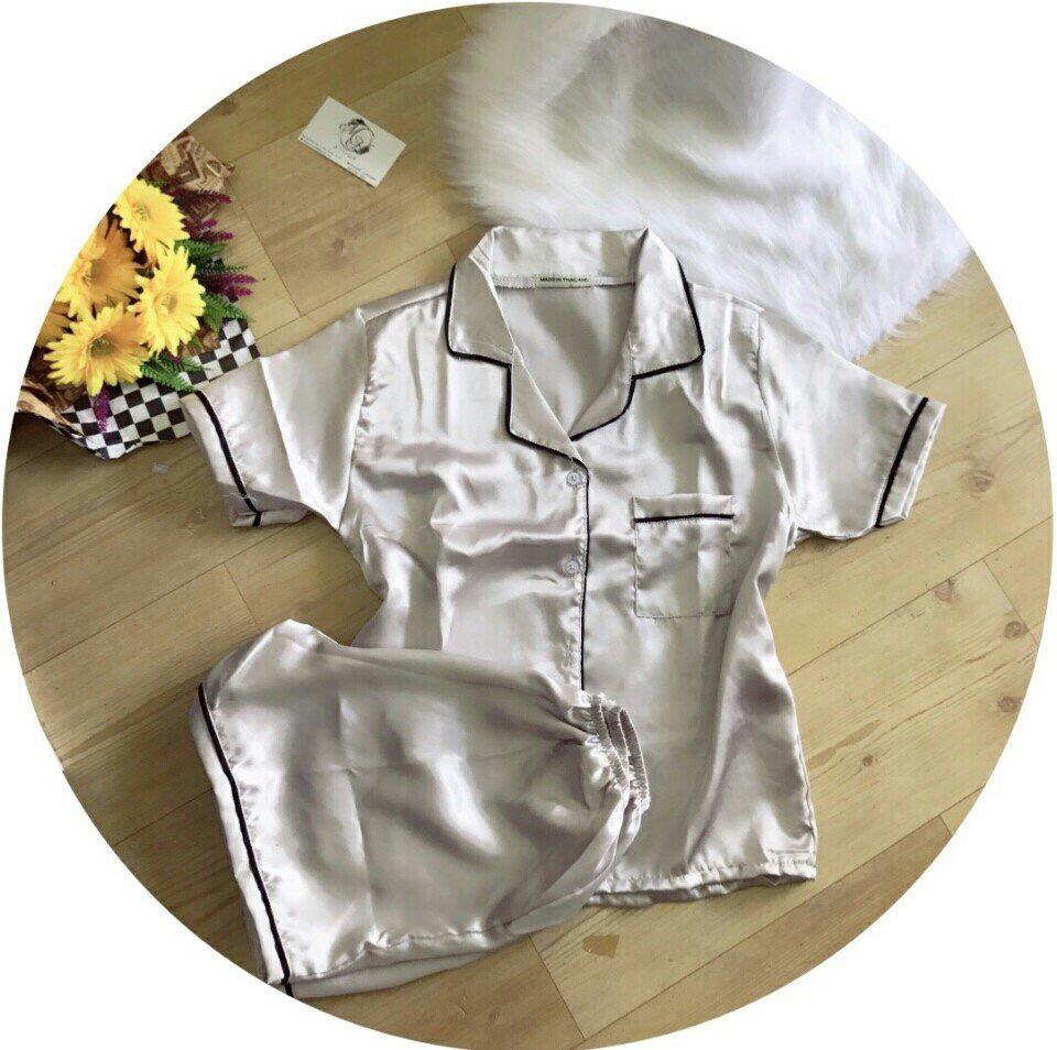 Đồ bộ, pijama nữ mặc nhà phi lụa cao cấp