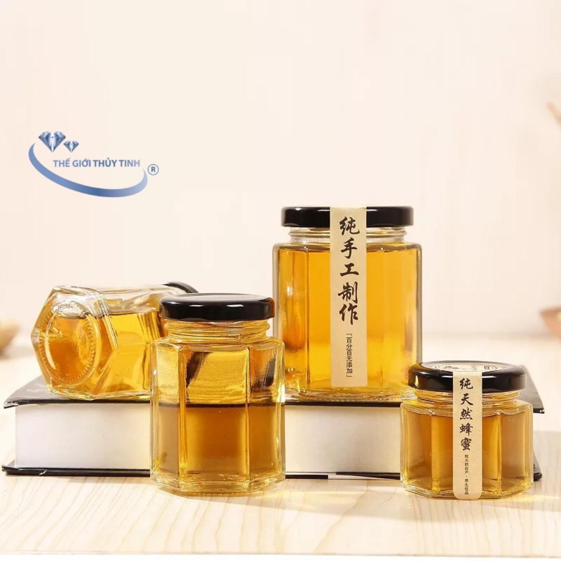 HŨ THỦY TINH LỤC GIÁC ĐỰNG THỰC PHẨM 80ML