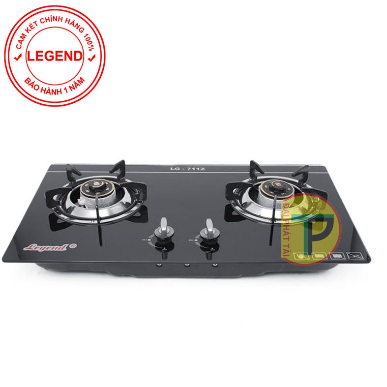 [HCM]Bếp Ga Đôi Đặt Âm Hoặc Dương Legend Lg-711z (Đen)