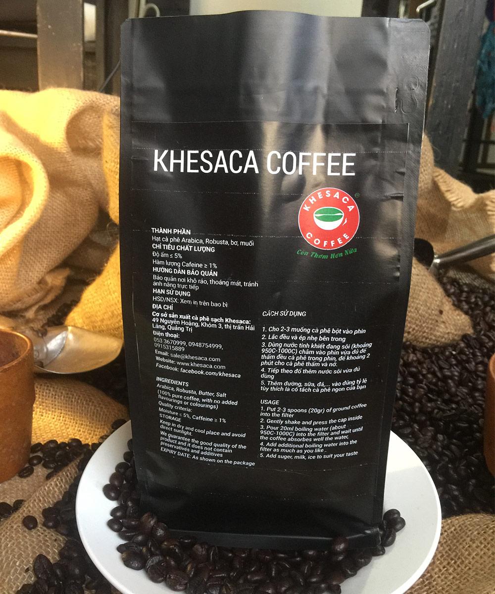 [HCM]Cà phê hạt rang Arabica Khe Sanh loại 500gr