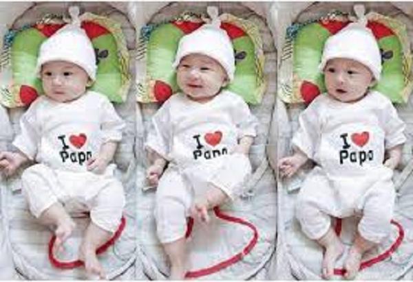SET đôi Body Papa & Mama hoa văn xô xuất Nhật