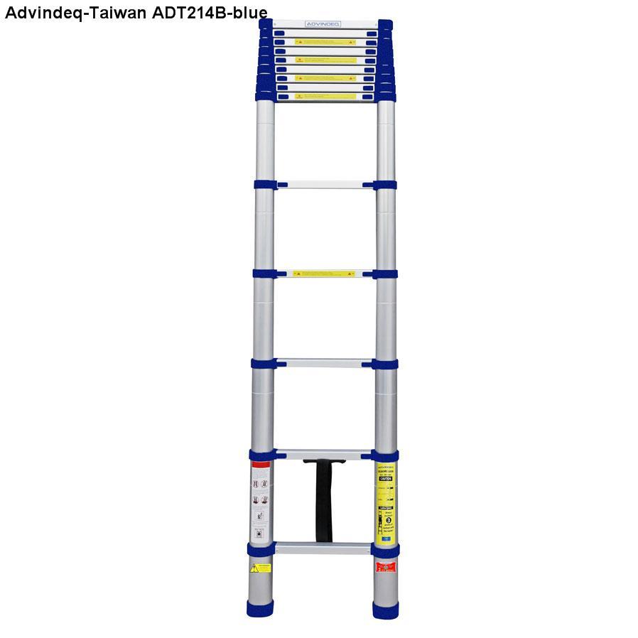 Thang nhôm rút gọn đơn Advindeq ADT214B (màu xanh)