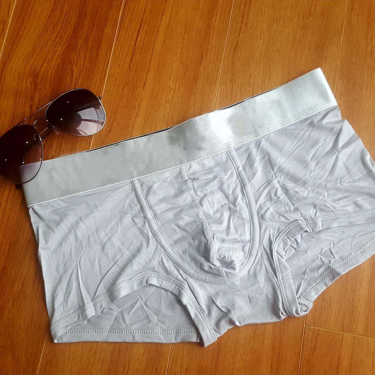 Bộ 3 quần boxer nam chất lụa cạp xám cao cấp Vito Corleone