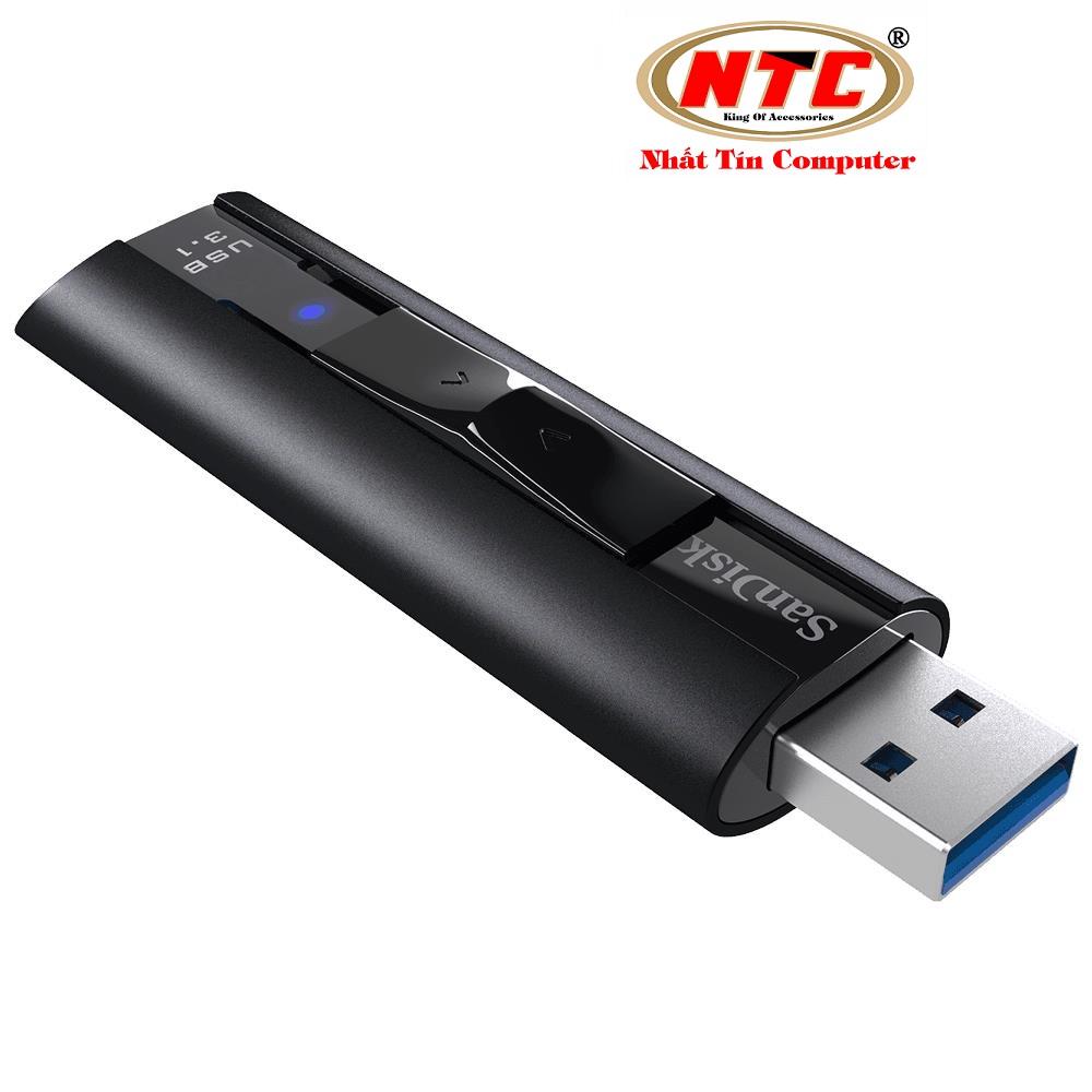 USB 3.2 SanDisk Extreme Pro CZ880 256GB 420MB/s (Đen) - Nhất Tín Computer