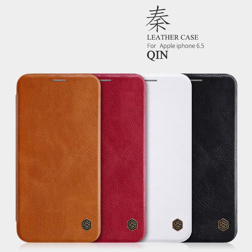 Bao da Nillkin QIN cho iPhone XS Max ( nâu)