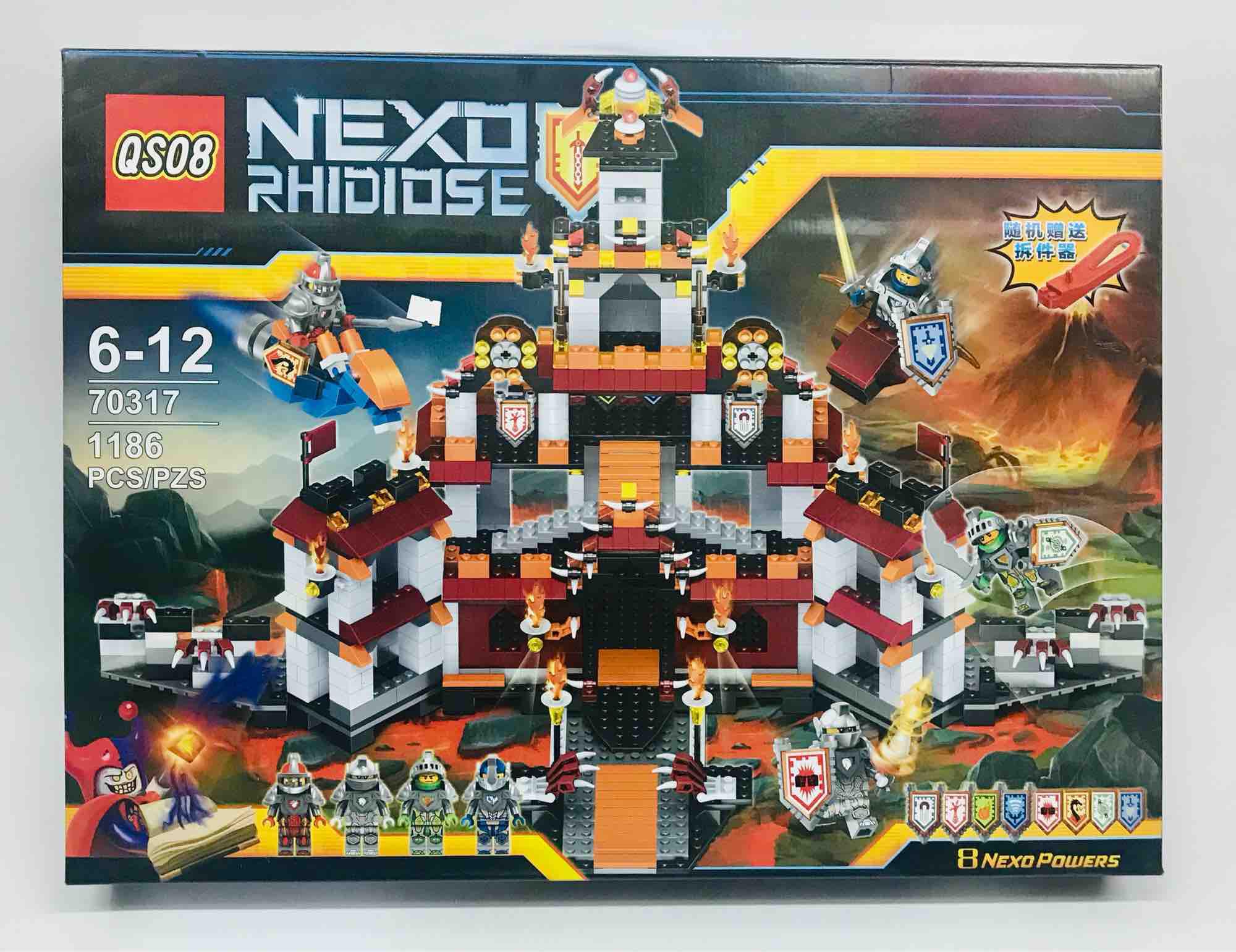 Lắp ráp nexo pháo đài hiệp sĩ 70317