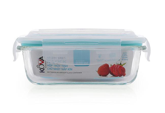 Bộ 3 Hộp Thủy Tinh Chịu Nhiệt Kova 370ml
