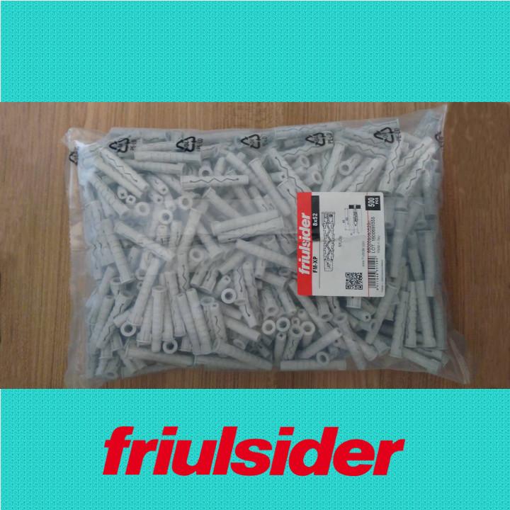Túi 500 cái tắc kê nhựa Friulsider XP 8x52