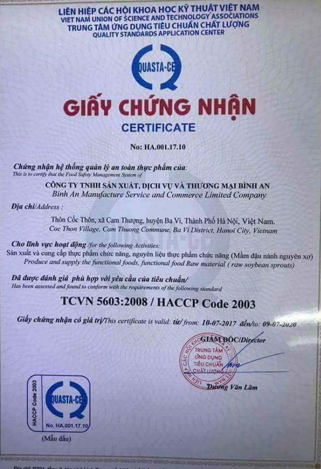 MẦM ĐẬU NÀNH ORGANIC BỔ SUNG SÂM TỐ NỮ