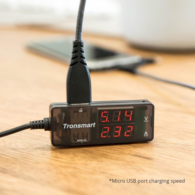 Cáp đa năng TRONSMART LAC10 3 trong 1 (Lightning + Micro B + Type C to USB-A) dài 1.2m