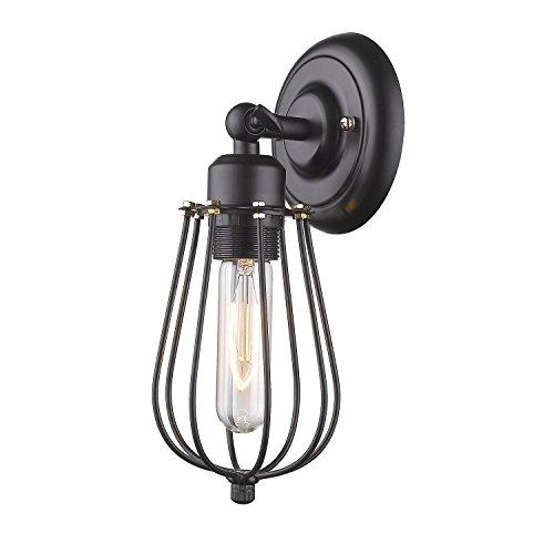 Đèn treo tường rọ sắt dáng quả lê - kèm BÓNG LED EDISON 4W ánh sáng vàng