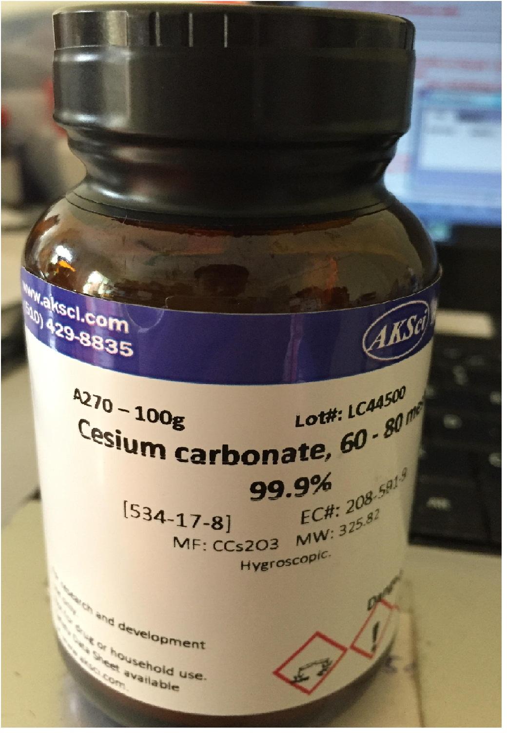 Cesium carbonate 99.9%; CAS:534-17-8