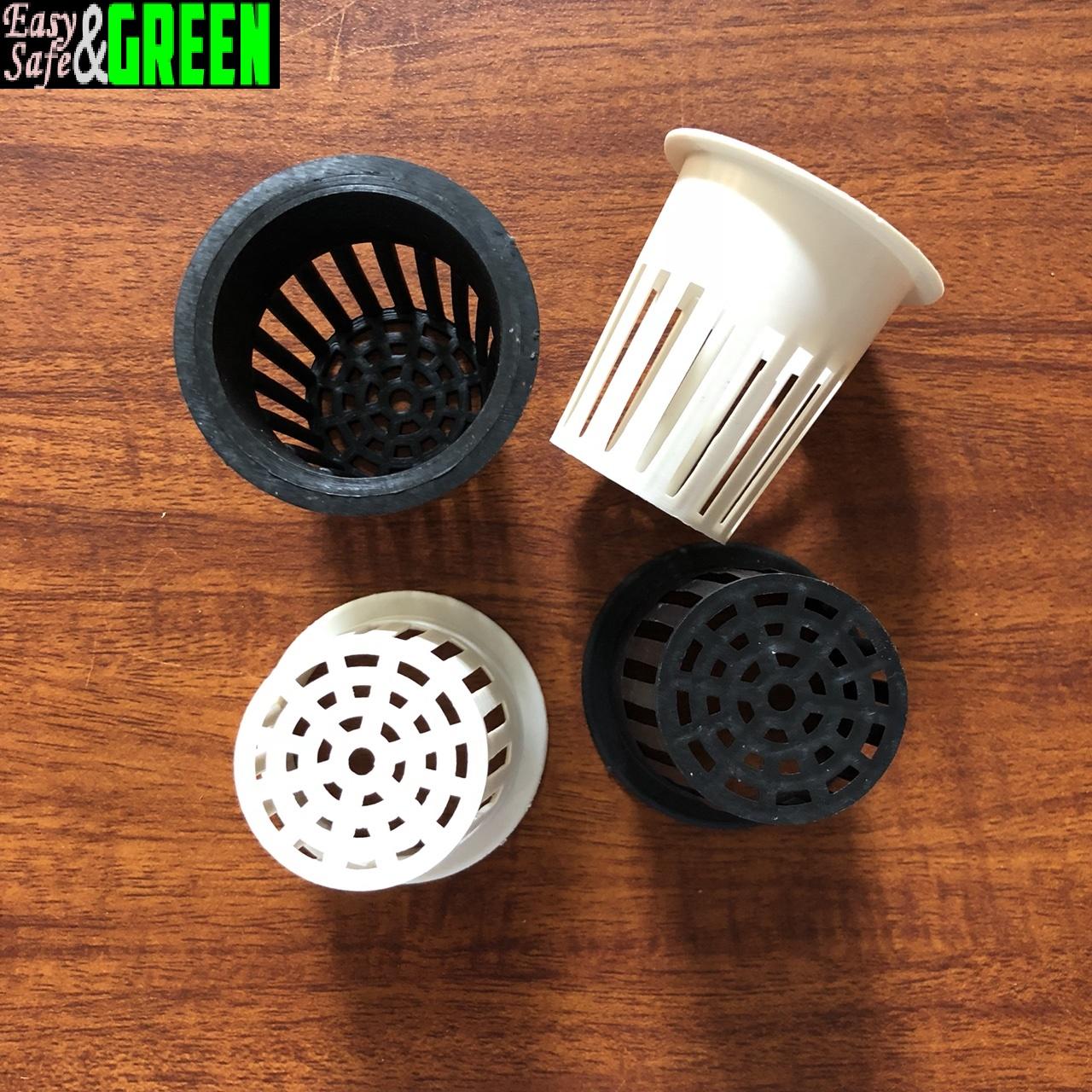 Bộ 100 rọ nhựa trồng rau thủy canh phi 55