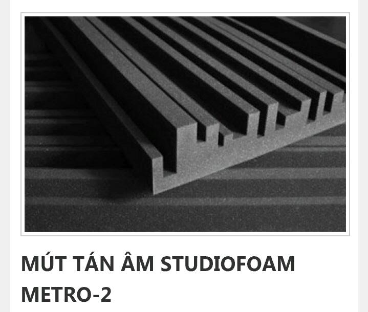6 TẤM MÚT TÁN ÂM SỌC CAO THẤP STUDIOFOAM METRO - 2