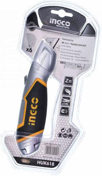 61x19mm Dao cắt tiện dụng INGCO HUK618