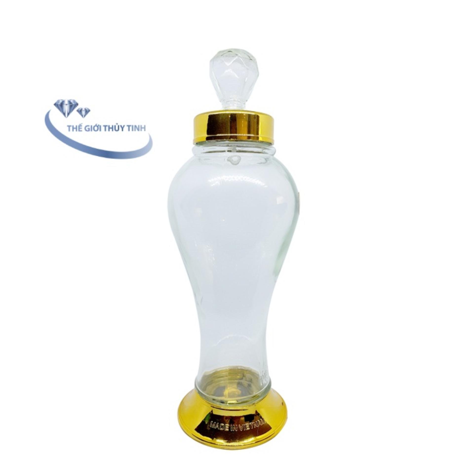 Bình Ngâm  Sâm Thủy Tinh 1 Lít Không Van