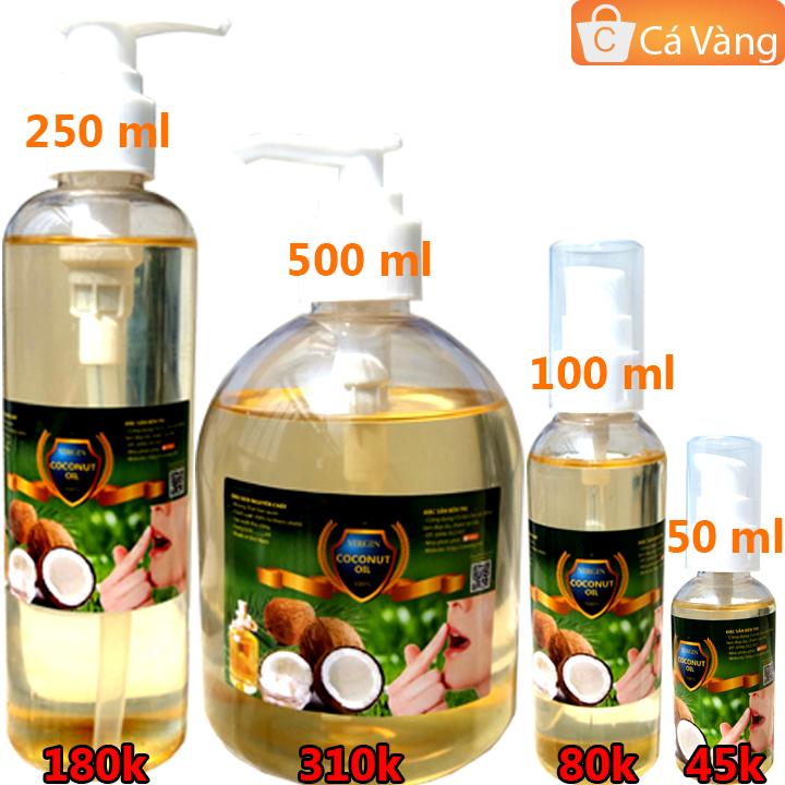 [HCM]Tinh dầu dừa nấu thủ công lọ 50ml